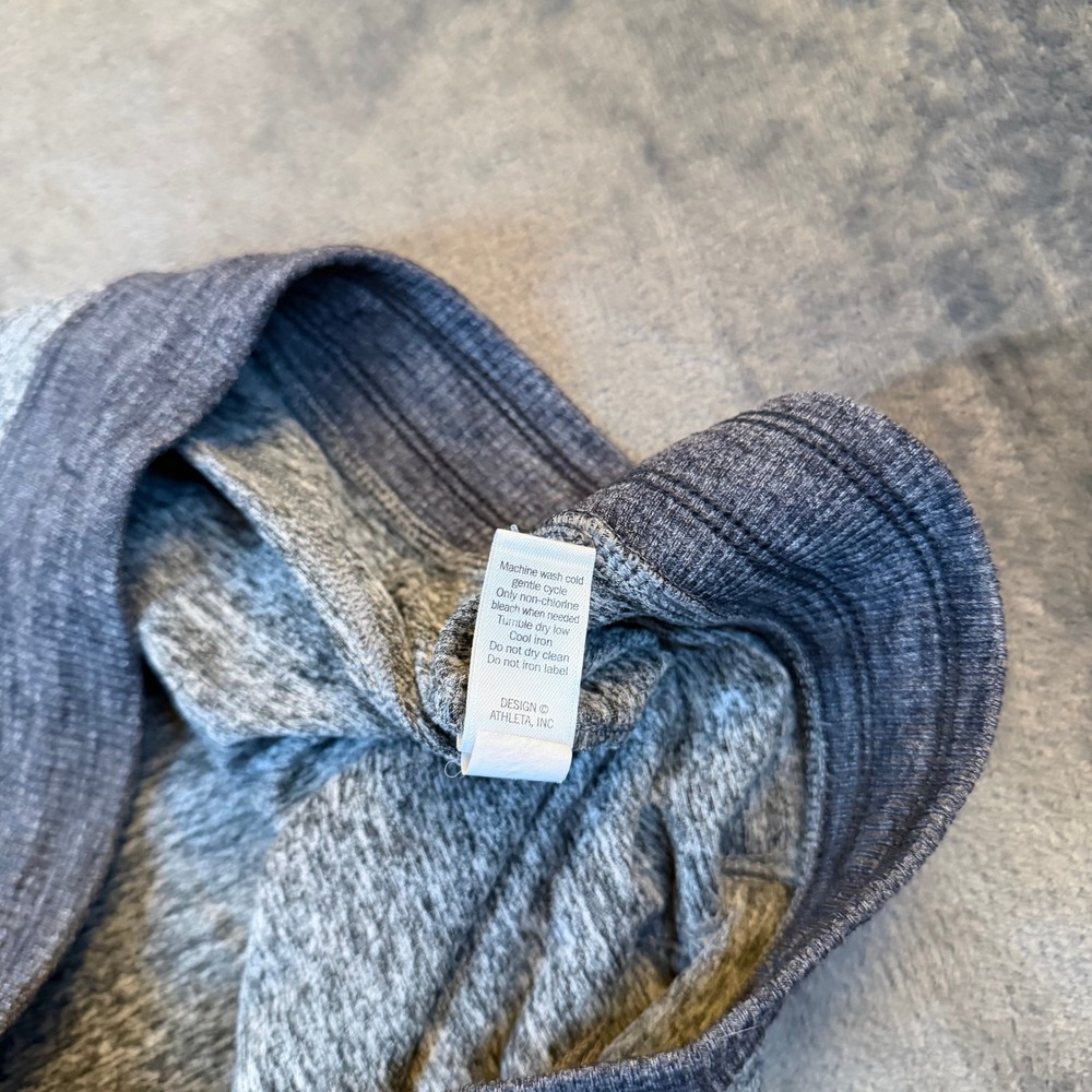 Athleta Gray Space Dye Joggers Womens Medium Blue Waistband Activewear 31x27" - Picture 5 of 10